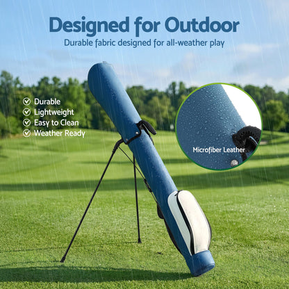 Alona.com.au Sports & Fitness > Golf > Golf Accessories Everfit Golf Stand Bag Lightweight Sunday Pitch And Putt Bag Blue