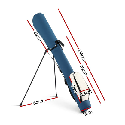 Alona.com.au Sports & Fitness > Golf > Golf Accessories Everfit Golf Stand Bag Lightweight Sunday Pitch And Putt Bag Blue