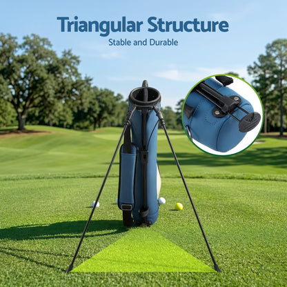 Alona.com.au Sports & Fitness > Golf > Golf Accessories Everfit Golf Stand Bag Lightweight Sunday Pitch And Putt Bag Blue