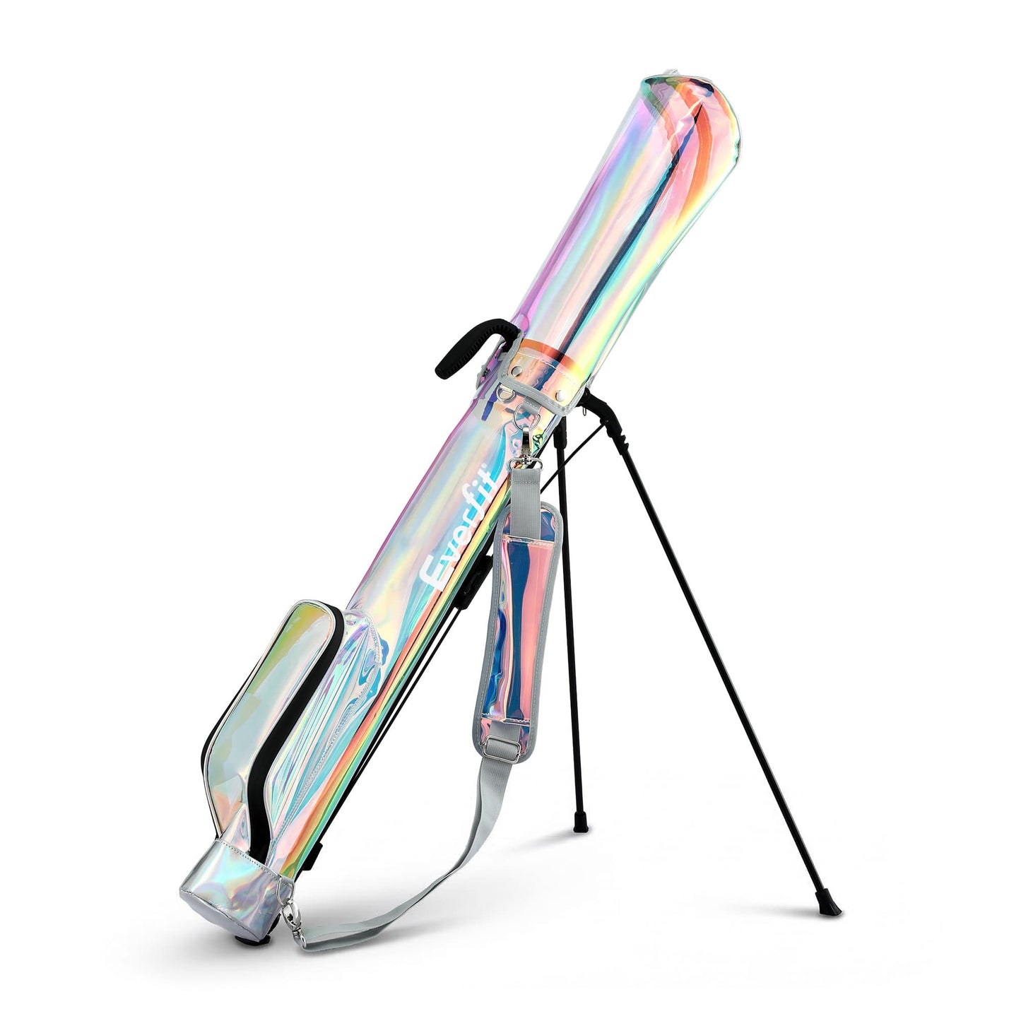 Alona.com.au Sports & Fitness > Golf > Golf Accessories Everfit Golf Stand Bag Lightweight Sunday Pitch And Putt Bag Holographic