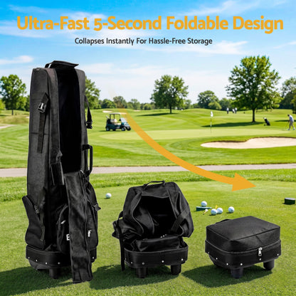 Alona.com.au Sports & Fitness > Golf > Golf Accessories Everfit Golf Travel Bag Flight Cover Foldable Soft Case Wheels Black