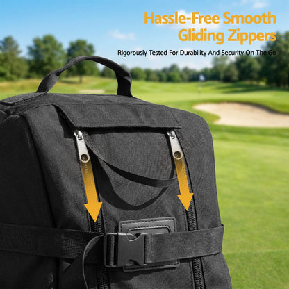 Alona.com.au Sports & Fitness > Golf > Golf Accessories Everfit Golf Travel Bag Flight Cover Foldable Soft Case Wheels Black