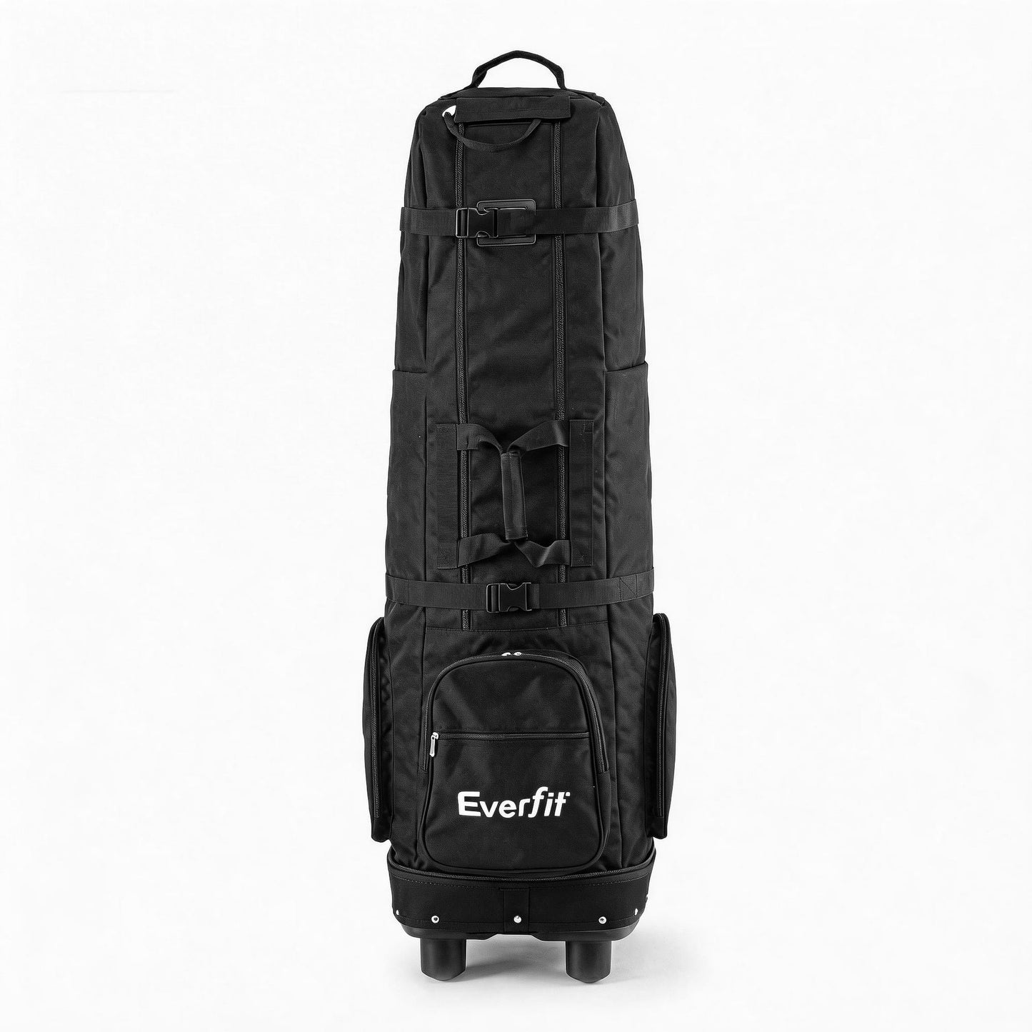 Alona.com.au Sports & Fitness > Golf > Golf Accessories Everfit Golf Travel Bag Flight Cover Foldable Soft Case Wheels Black