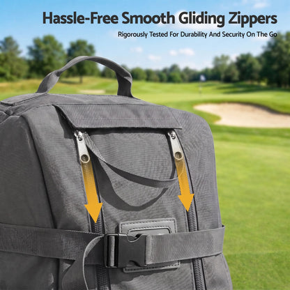 Alona.com.au Sports & Fitness > Golf > Golf Accessories Everfit Golf Travel Bag Flight Cover Foldable Soft Case Wheels Grey