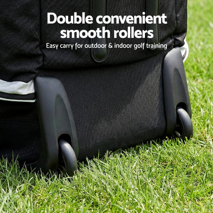 Alona.com.au Sports & Fitness > Golf > Golf Accessories Everfit Golf Travel Bags for Airlines with Wheels Golf Clubs Hard Case Foldable