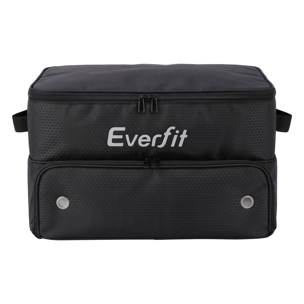 Alona.com.au Sports & Fitness > Golf > Golf Accessories Everfit Golf Trunk Organizer for Car, 2-Tier Golf Storage Bag with Ventilated Shoe Compartment Black