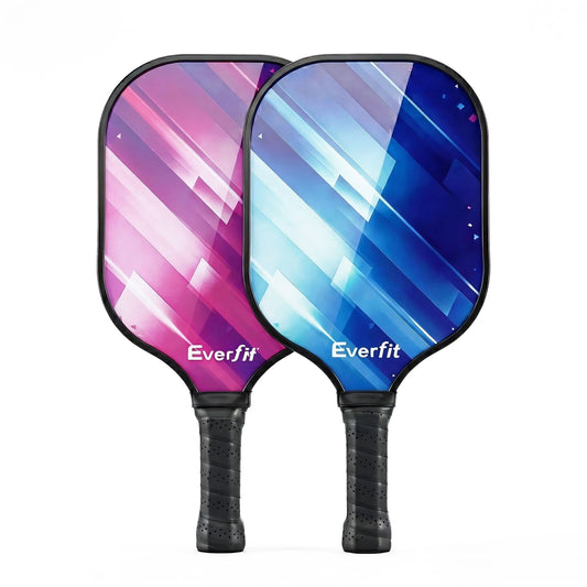 Alona.com.au Sports & Fitness > Racquet Sports > Pickleball Everfit Pickleball Paddle Set Fibreglass Racquet Honeycomb Core With Bag