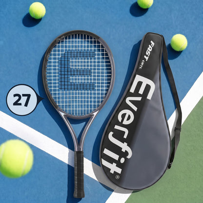 Alona.com.au Sports & Fitness > Racquet Sports > Tennis Everfit 27 Inch Tennis Racket Lightweight Racquet for Beginner Adult Players Black
