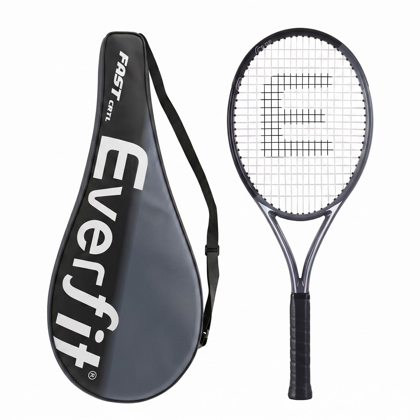 Alona.com.au Sports & Fitness > Racquet Sports > Tennis Everfit 27 Inch Tennis Racket Lightweight Racquet for Beginner Adult Players Black