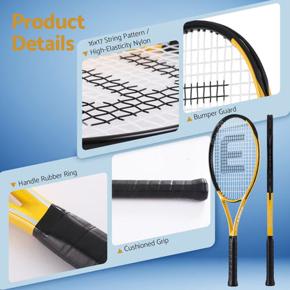Alona.com.au Sports & Fitness > Racquet Sports > Tennis Everfit 27 Inch Tennis Racket Lightweight Racquet for Beginner Adult Players