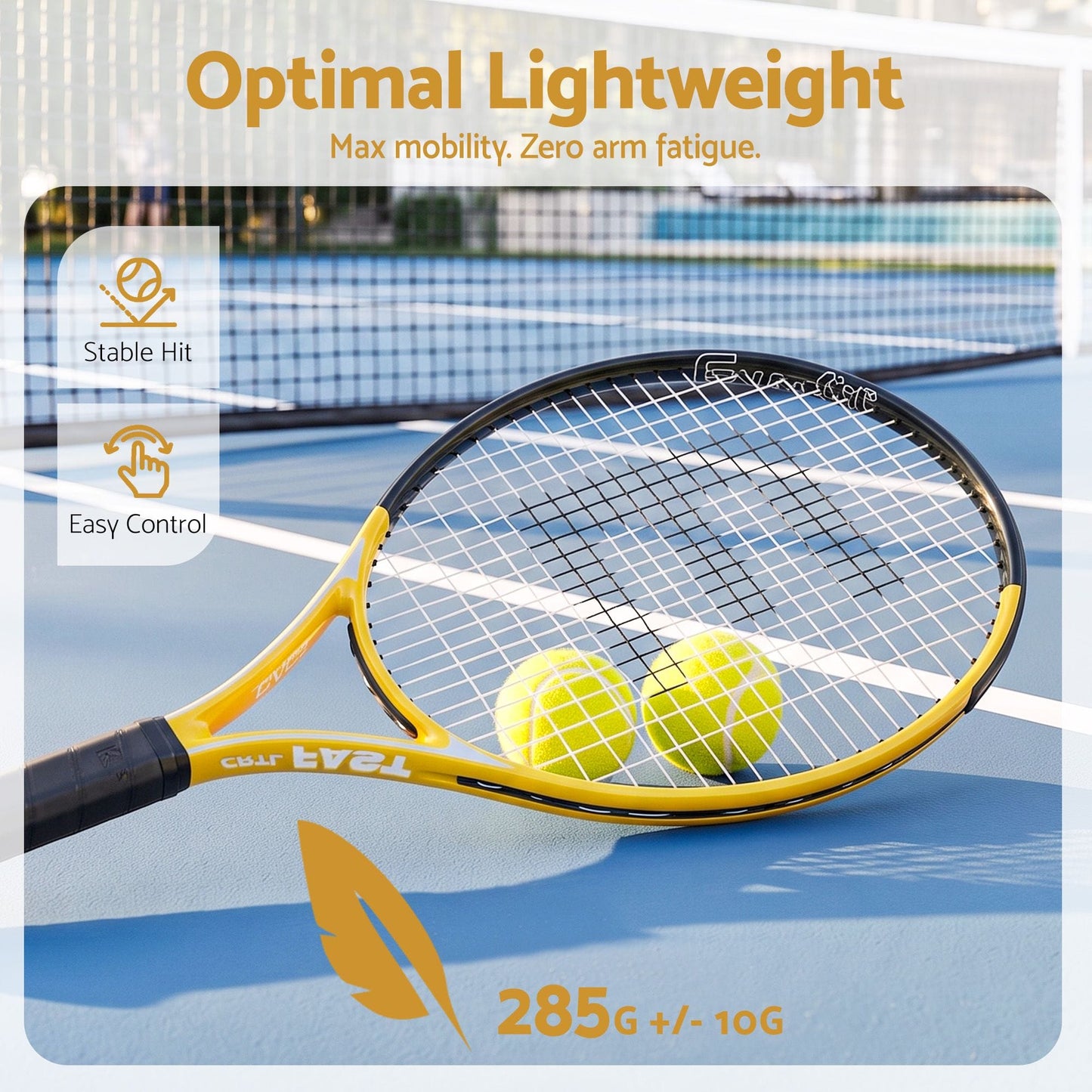 Alona.com.au Sports & Fitness > Racquet Sports > Tennis Everfit 27 Inch Tennis Racket Lightweight Racquet for Beginner Adult Players