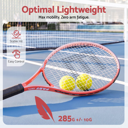 Alona.com.au Sports & Fitness > Racquet Sports > Tennis Everfit 27 Inch Tennis Racket Lightweight Racquet for Beginner Adult Players Pink