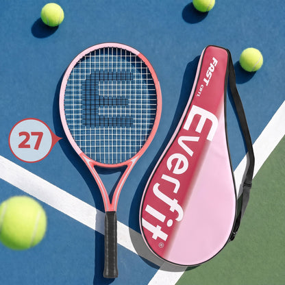 Alona.com.au Sports & Fitness > Racquet Sports > Tennis Everfit 27 Inch Tennis Racket Lightweight Racquet for Beginner Adult Players Pink