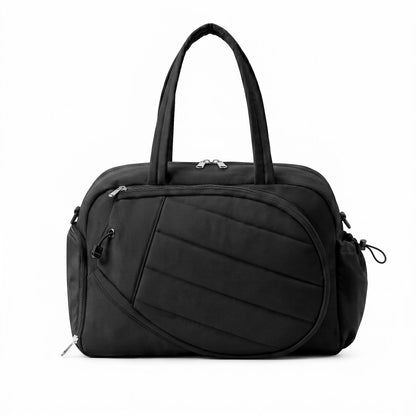 Alona.com.au Sports & Fitness > Racquet Sports > Tennis Everfit Tennis Tote Bag Gym Bag Sports Duffle Bags Holds 2 Rackets Black