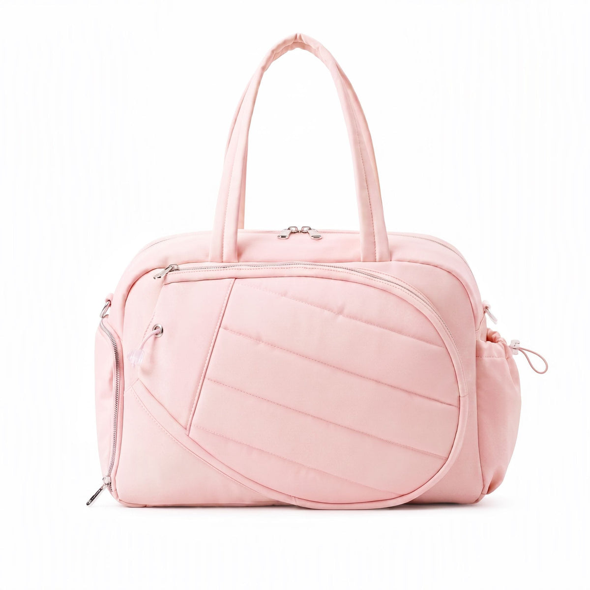Alona.com.au Sports & Fitness > Racquet Sports > Tennis Everfit Tennis Tote Bag Gym Bag Sports Duffle Bags Holds 2 Rackets Pink