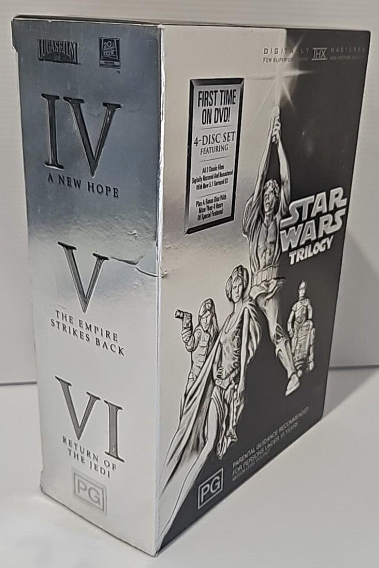 Alona.com.au Star Wars Trilogy DVD - 20th Century Fox Movie - Darth Vader Han Solo Skywalker