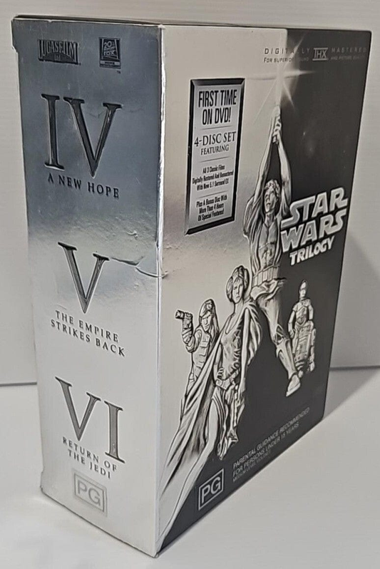Alona.com.au Star Wars Trilogy DVD - 20th Century Fox Movie - Darth Vader Han Solo Skywalker