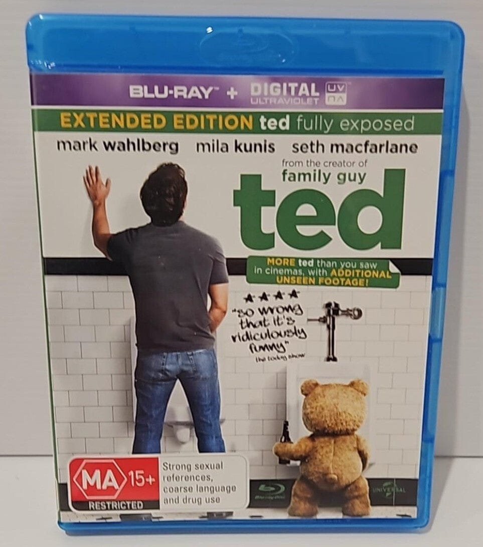 Alona.com.au Ted Extended Edition Blu-ray, 2012 Region B FreePost