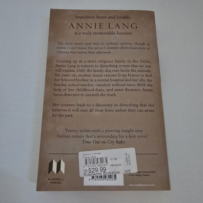 Alona.com.au The Dissent Of Annie Lang By Ros Franey -  Paperback, 2018