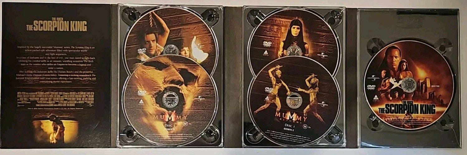Alona.com.au The Mummy Legends (5-Disc Boxset DVD, 1999) Mummy, Mummy Returns & Scorpion King