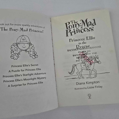 Alona.com.au The Pony-Mad Princess: Princess Ellie To The Rescue, Diana Kimpton, Library Book