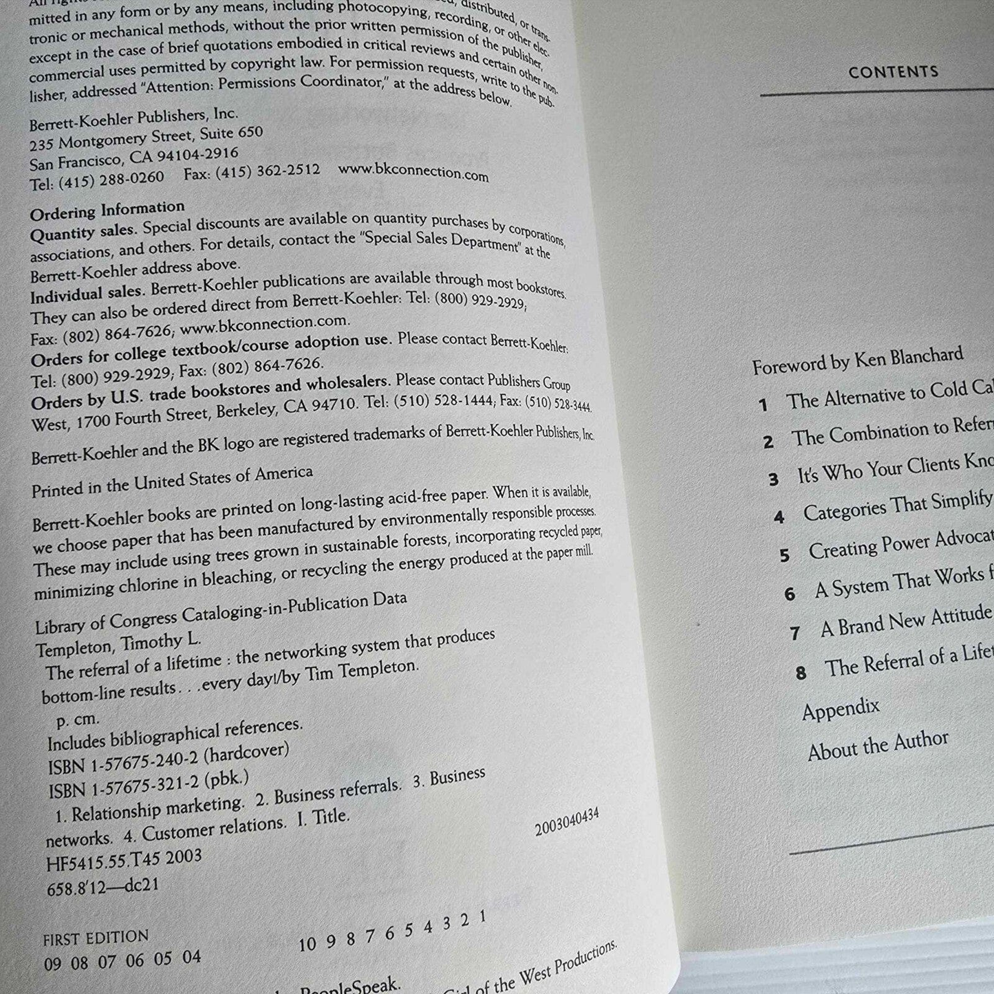 Alona.com.au The Referral of a Lifetime by Tim Templeton (The Ken Blanchard Series)