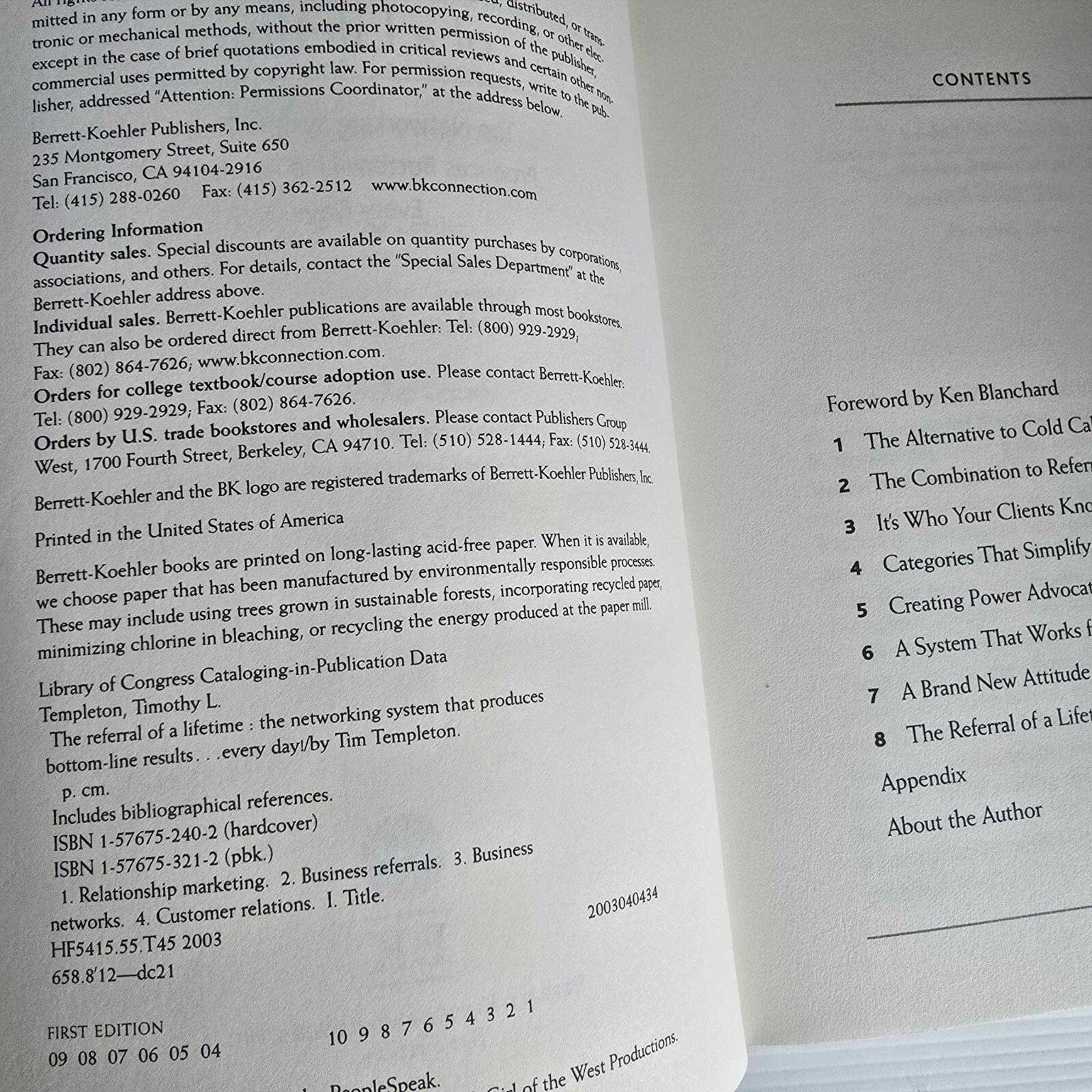 Alona.com.au The Referral of a Lifetime by Tim Templeton (The Ken Blanchard Series)