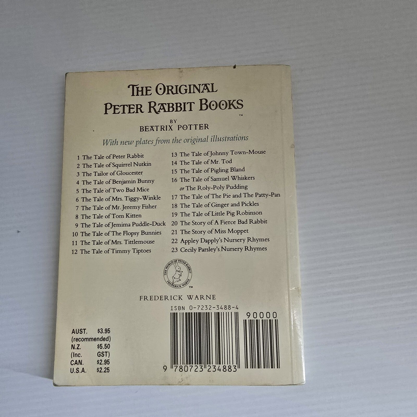 Alona.com.au The Tale Of Benjamin Bunny by Beatrix Potter, Paperback 1987