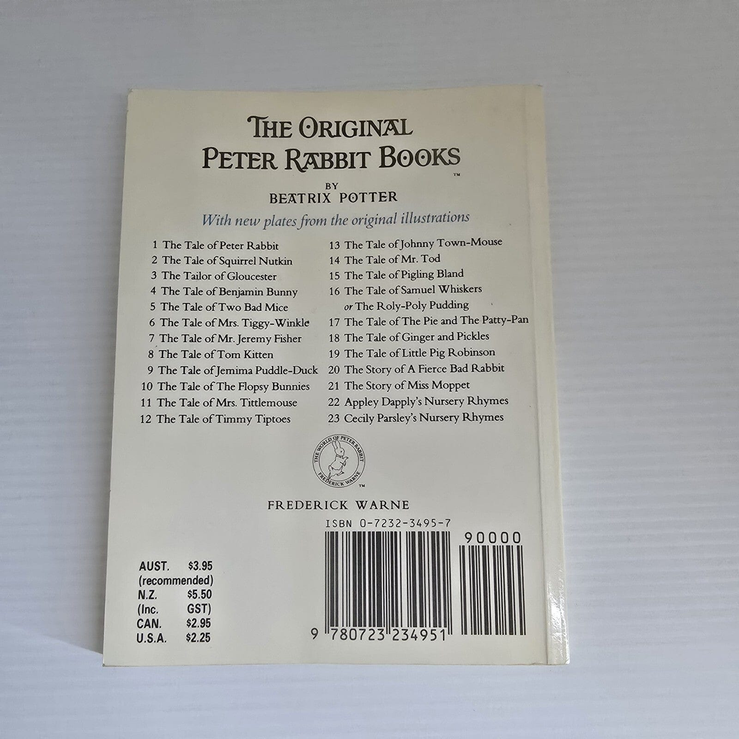 Alona.com.au The Tale Of Mrs Tittlemouse By Beatrix Potter, Paperback 1987