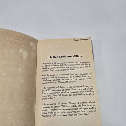 Alona.com.au Think and Grow Rich by Napoleon Hill, Paperback 1983 (First Ballantine Edition)