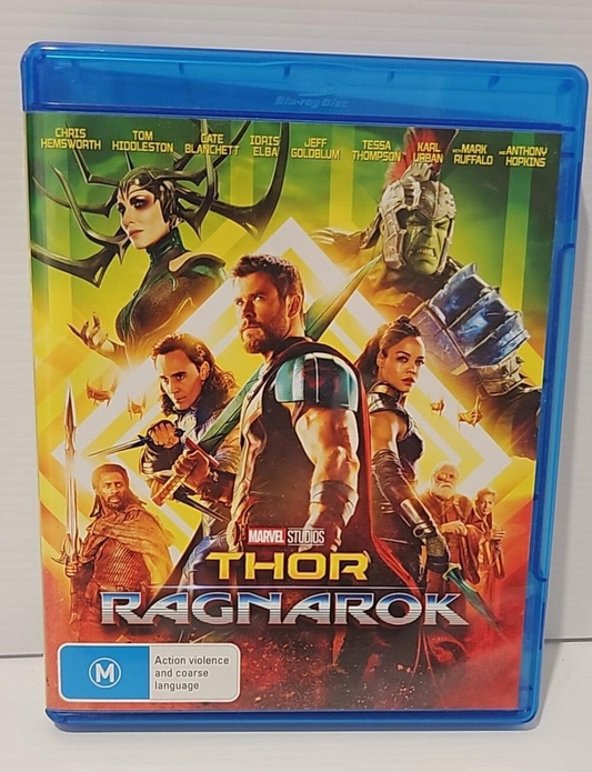 Alona.com.au THOR RAGNAROK. Chris Hemsworth, Tom Hiddleston, Cate Blanchett, BLU-RAY