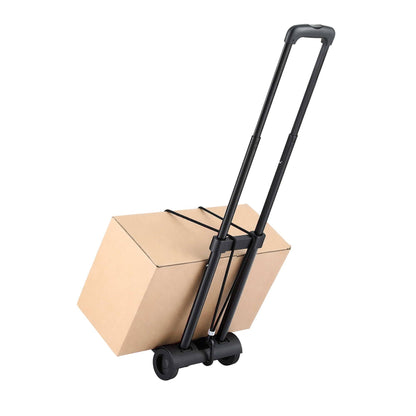 Alona.com.au Tools > Tools Storage > Utility Trolleys Giantz Folding Trolley Portable Hand Truck Lightweight Travel Luggage Black