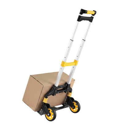 Alona.com.au Tools > Tools Storage > Utility Trolleys Giantz Folding Trolley Portable Hand Truck Lightweight Travel Luggage Silver