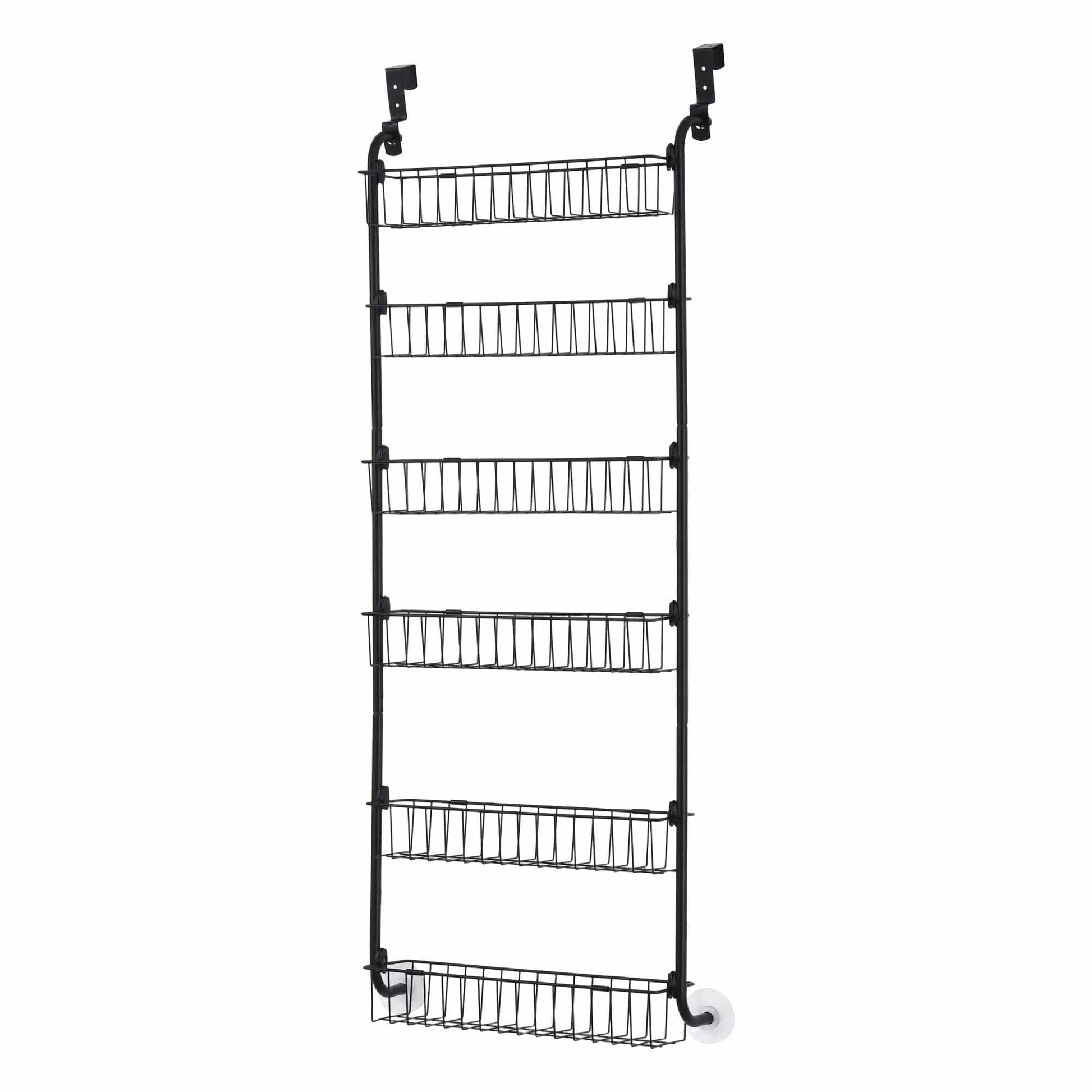 Alona.com.au Tools > Tools Storage > Wall Storage Racks Artiss Over Door Storage Hanger Pantry 6-Tier Metal Hook Hanging Organiser Black
