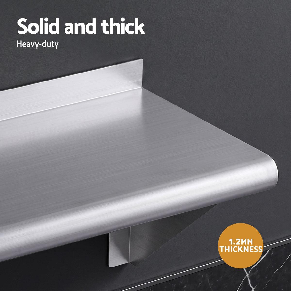 Alona.com.au Tools > Tools Storage > Wall Storage Racks Cefito 410 x 250mm 430 Stainless Steel Compact Kitchen Wall Shelf