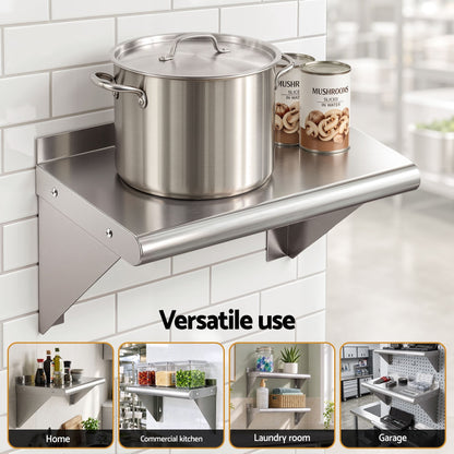 Alona.com.au Tools > Tools Storage > Wall Storage Racks Cefito 410 x 250mm 430 Stainless Steel Compact Kitchen Wall Shelf