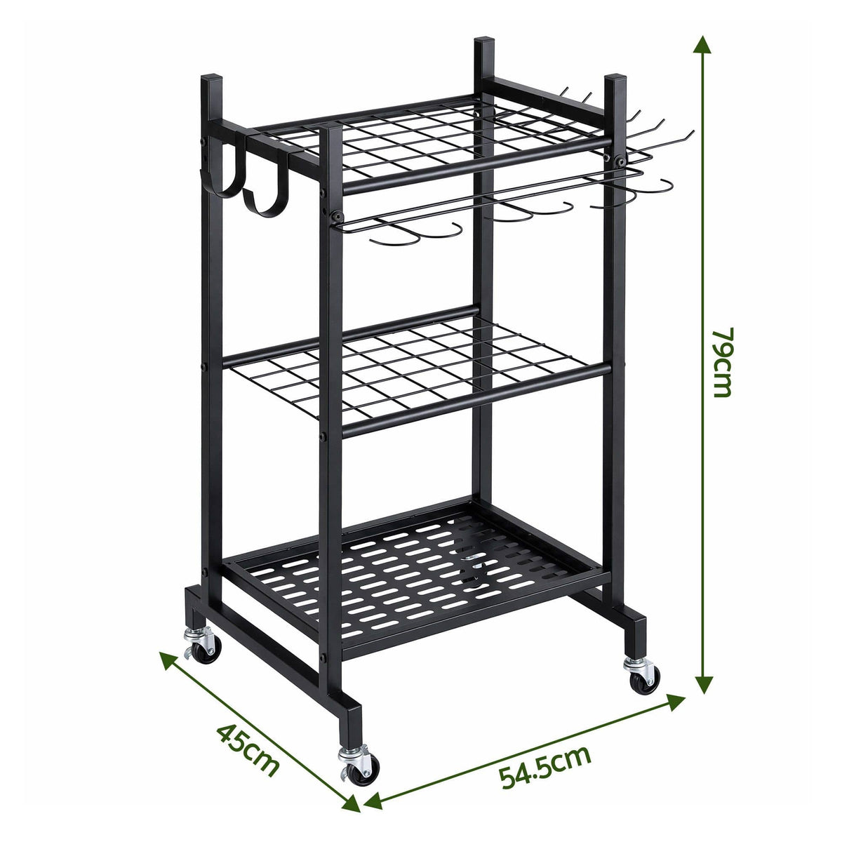 Alona.com.au Tools > Tools Storage > Wall Storage Racks Gardeon Garden Tool Organizer with Wheels Heavy Duty Garage Yard Storage Cart