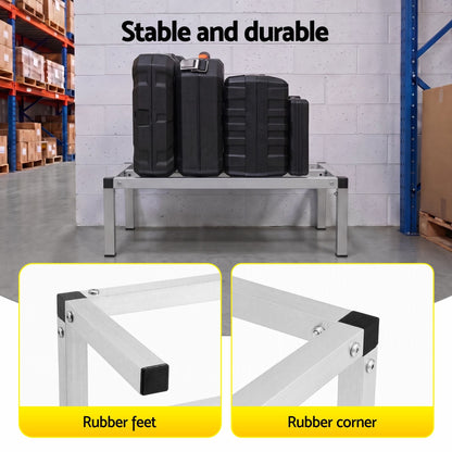 Alona.com.au Tools > Tools Storage > Wall Storage Racks Giantz 61x36cm Aluminum Dunnage Rack Heavy Duty Kitchen Storage Platform