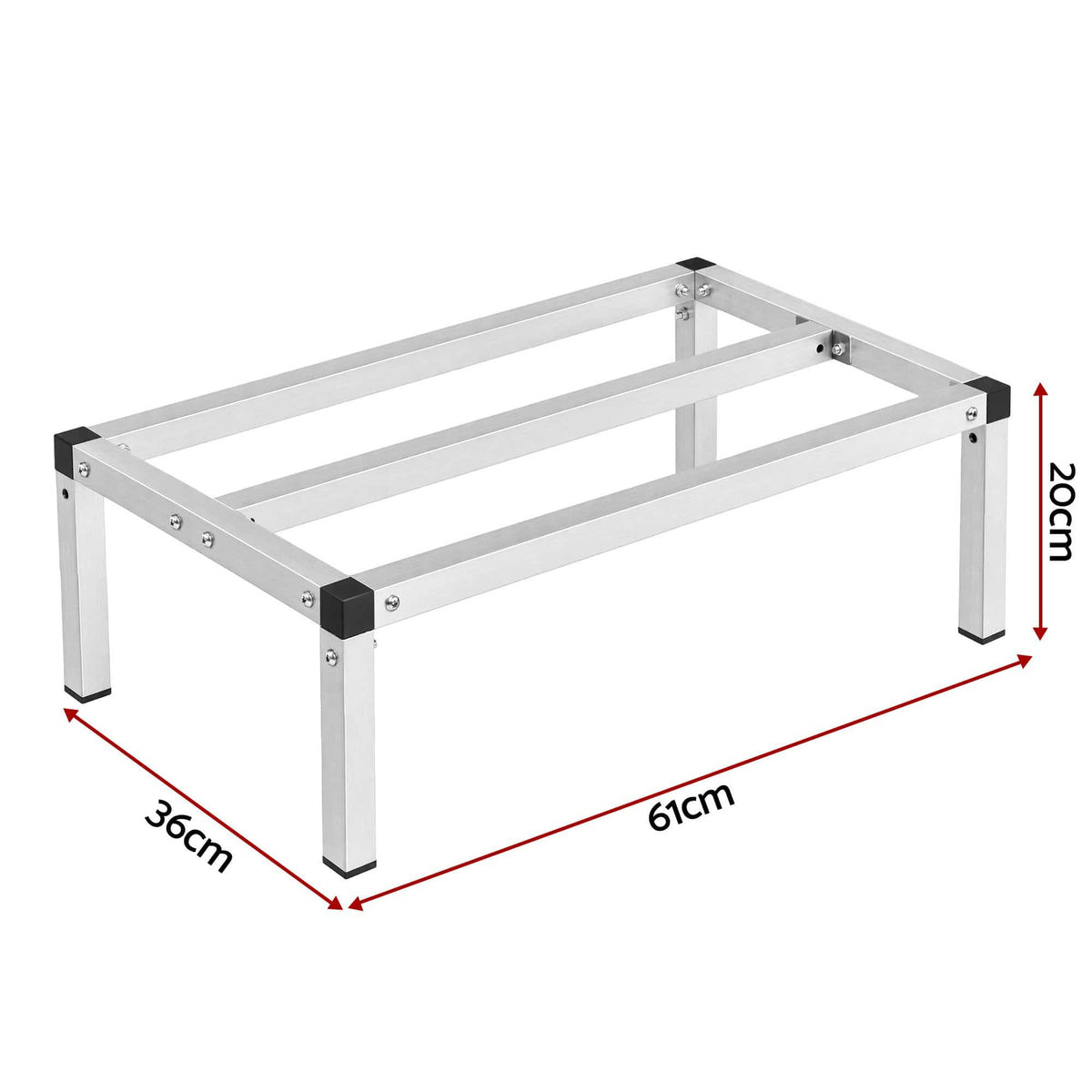 Alona.com.au Tools > Tools Storage > Wall Storage Racks Giantz 61x36cm Aluminum Dunnage Rack Heavy Duty Kitchen Storage Platform
