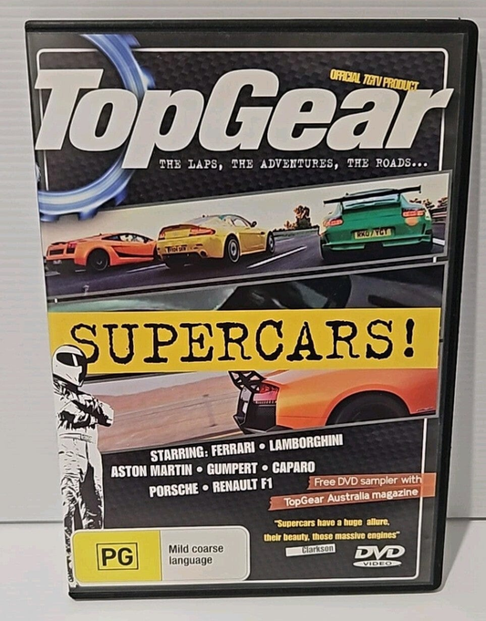 Alona.com.au Top Gear - Supercars! DVD (Region 4) VGC Slim Case