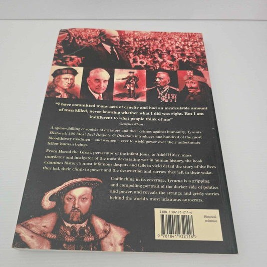 Alona.com.au Tyrants: History's 100 Most Evil Despots & Dictators by Nigel Cawthorne
