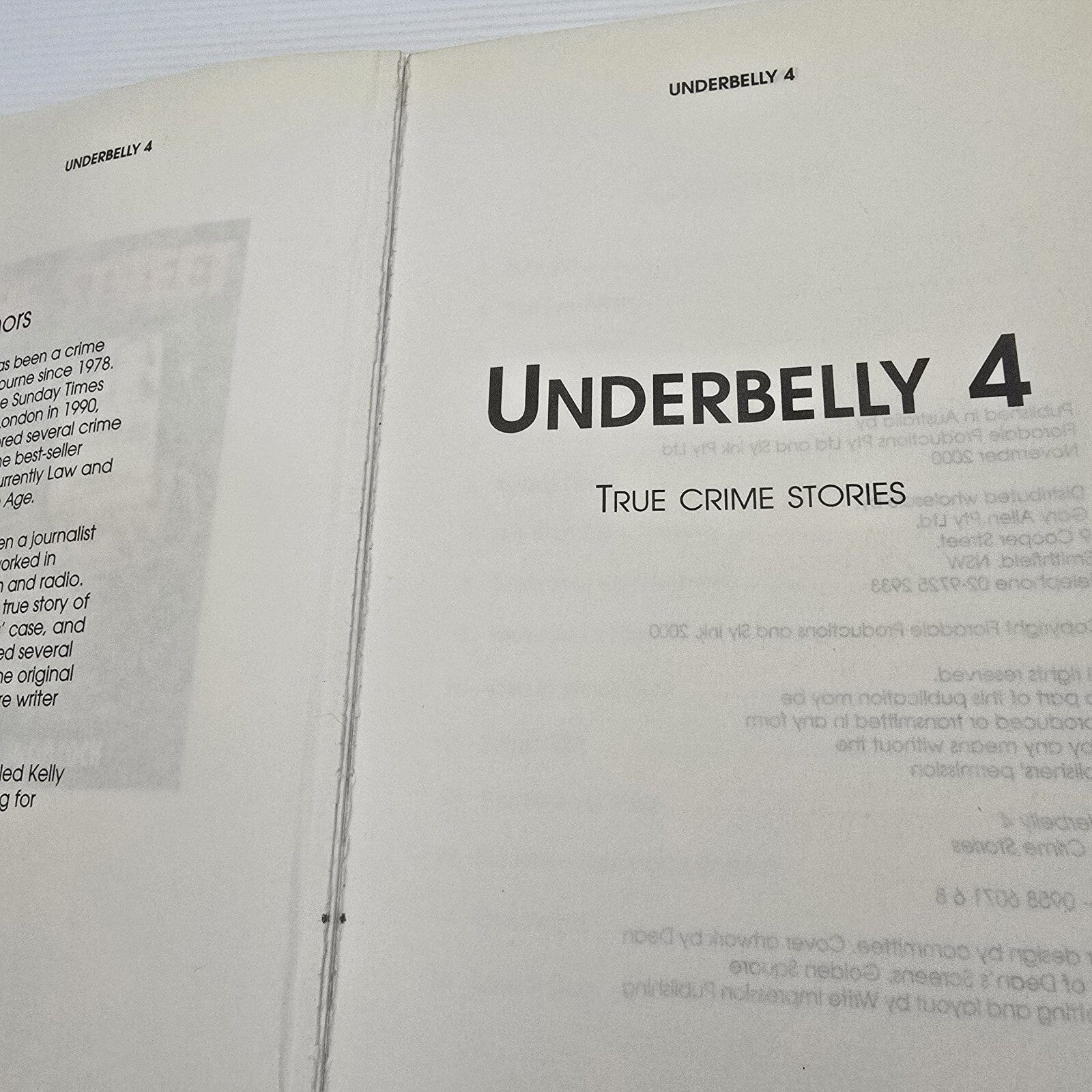 Alona.com.au Underbelly 4 More True Crime Stories By J. Sylvester and A. Rule Paperback, 2000