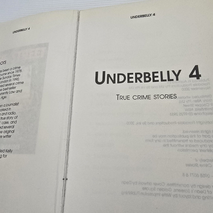 Alona.com.au Underbelly 4 More True Crime Stories By J. Sylvester and A. Rule Paperback, 2000