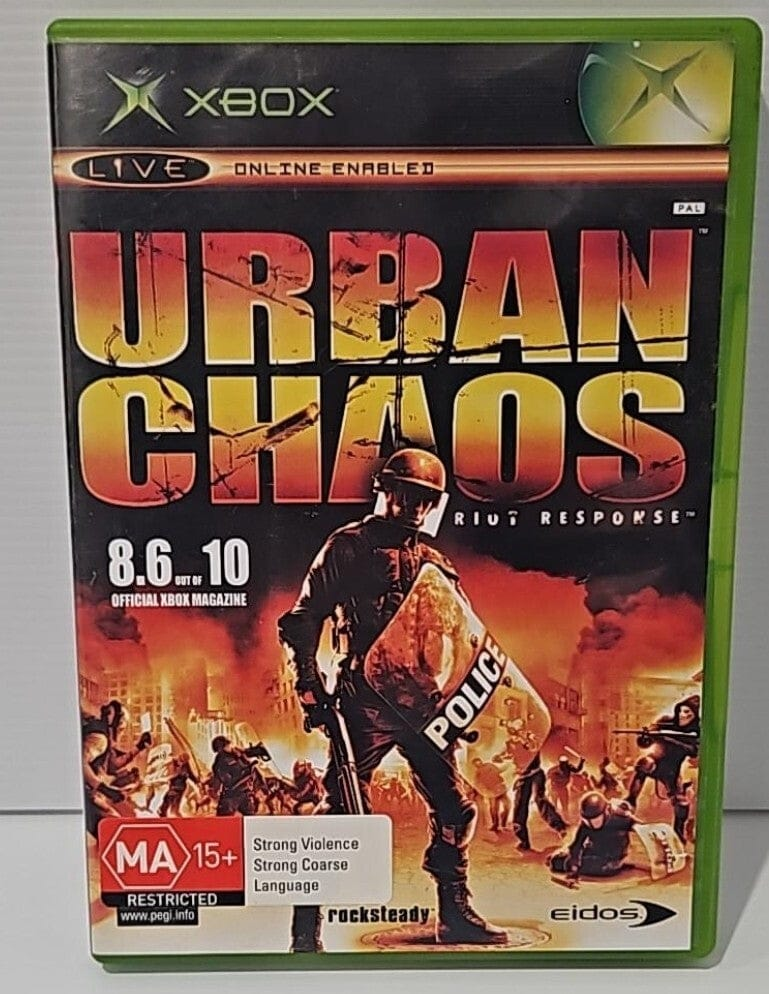 Alona.com.au Urban Chaos: Riot Response for the Microsoft XBOX - AUS/PAL/MA15+/Complete