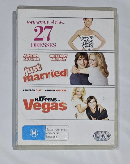 Alona.com.au Wedding Triple Pack - 27 Dresses / Just Married / What Happens In Vegas  DVD