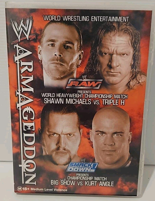 Alona.com.au WWE - Armageddon  (DVD, 2003) | Wrestling DVD RARE OOP | WWF Smackdown RAW NTSC