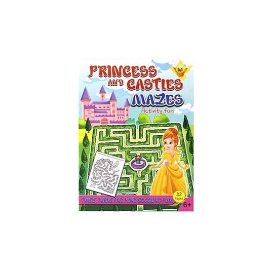 Alona Retail Store Activity Book Princess Children Activity Book Puzzles A4 Maze Kids Minds Stimulation 32 Pages