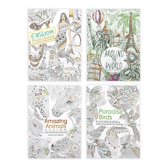 Alona Retail Store Colouring Books Adult Colouring Books A4 Size Fun Relaxing Mindfulness Anti Stress Creativity