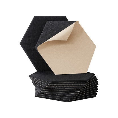 Alpha Audio & Video > Musical Instrument & Accessories > Audio Accessories Alpha Acoustic Foam 12pcs 35x30x0.9cm Soundproof Absorption Panel Adhesive Black