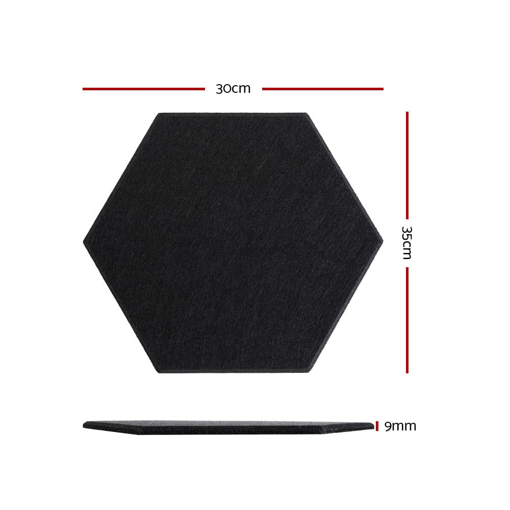 Alpha Audio & Video > Musical Instrument & Accessories > Audio Accessories Alpha Acoustic Foam 12pcs 35x30x0.9cm Soundproof Absorption Panel Adhesive Black